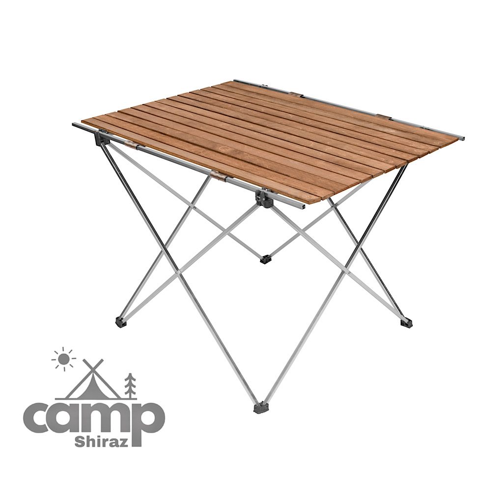 میز مسافرتی چوبی شیراز کمپ سایز بزرگ