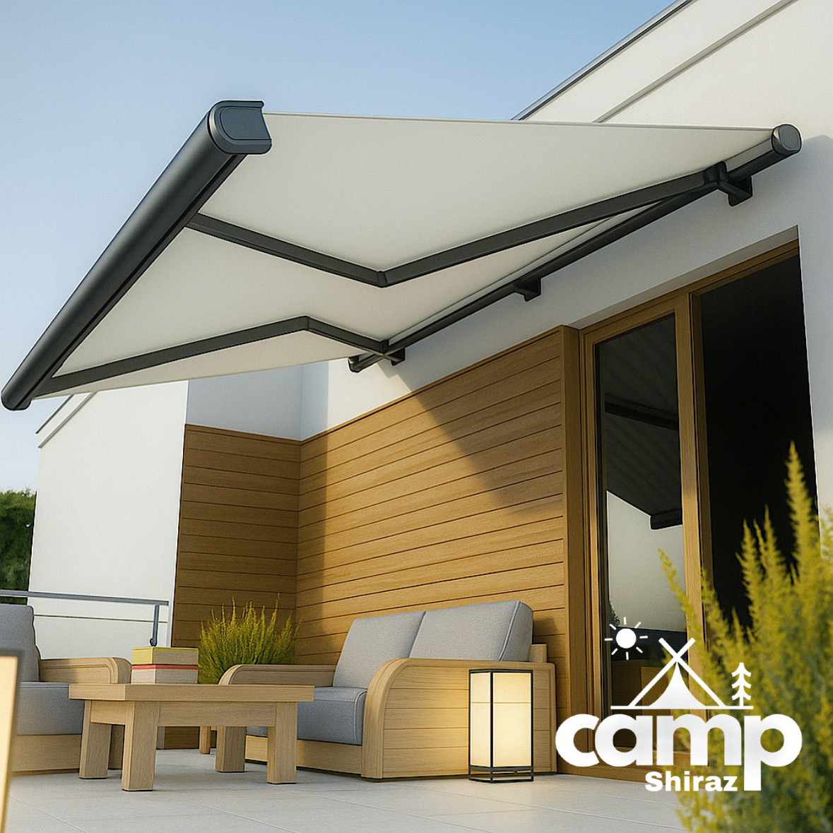 سایبان بازویی اسکلت سنگین مدل دستی