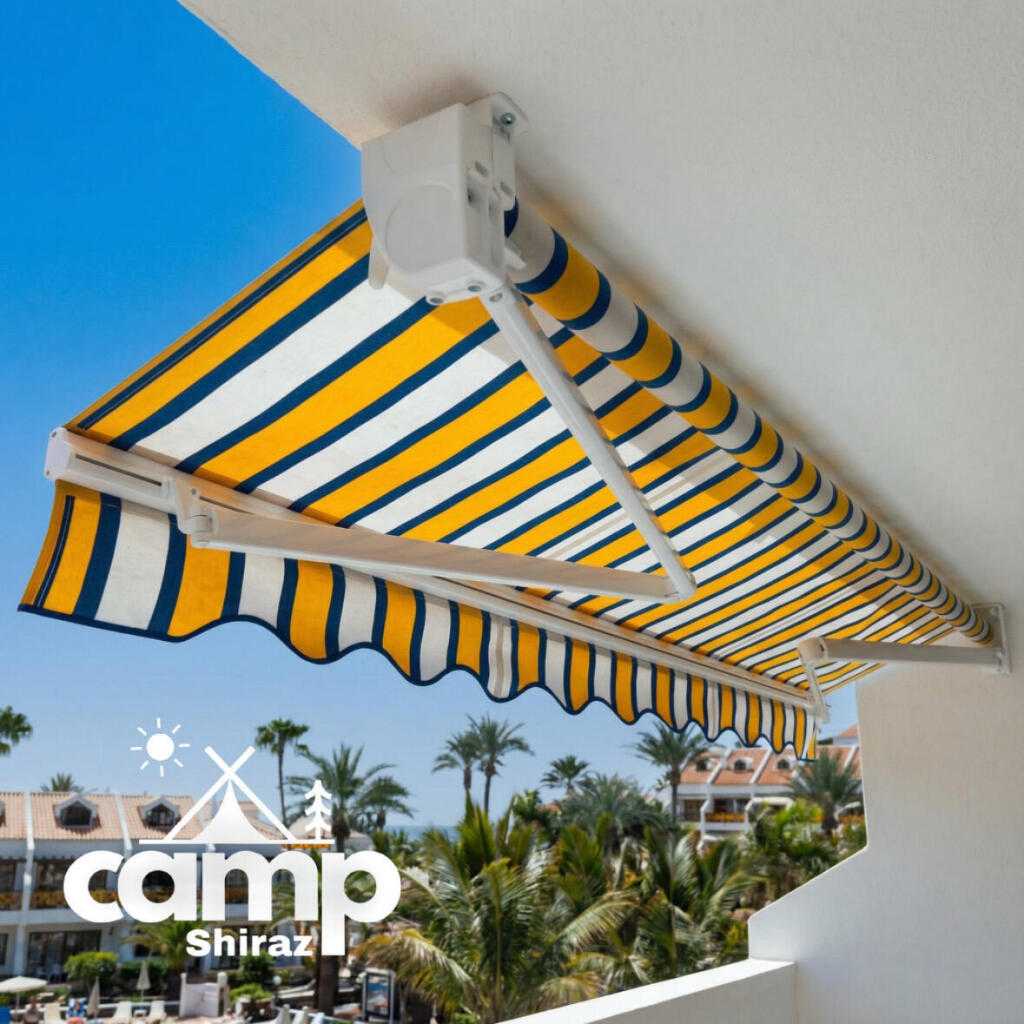 سایبان بازویی پارچه نانو | اسکلت سنگین | مدل دستی