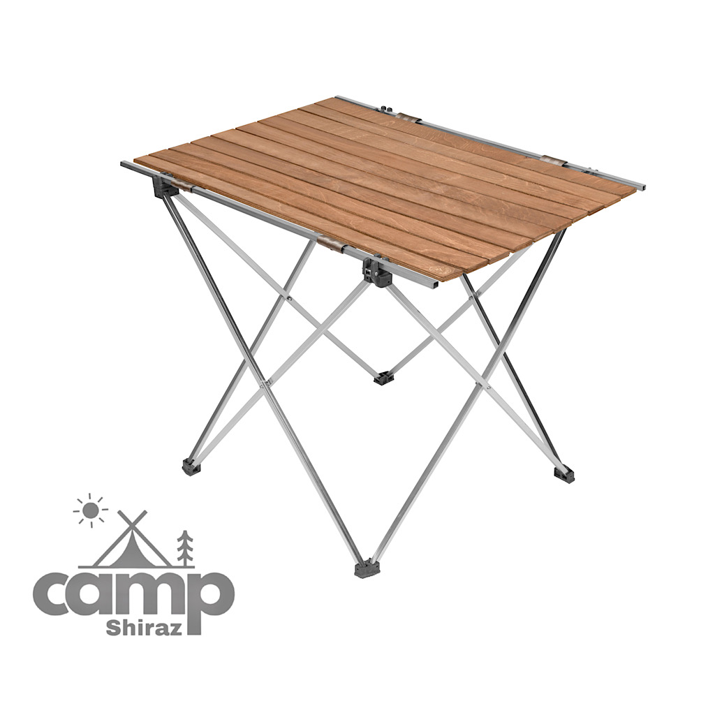 میز مسافرتی چوبی شیراز کمپ سایز یک