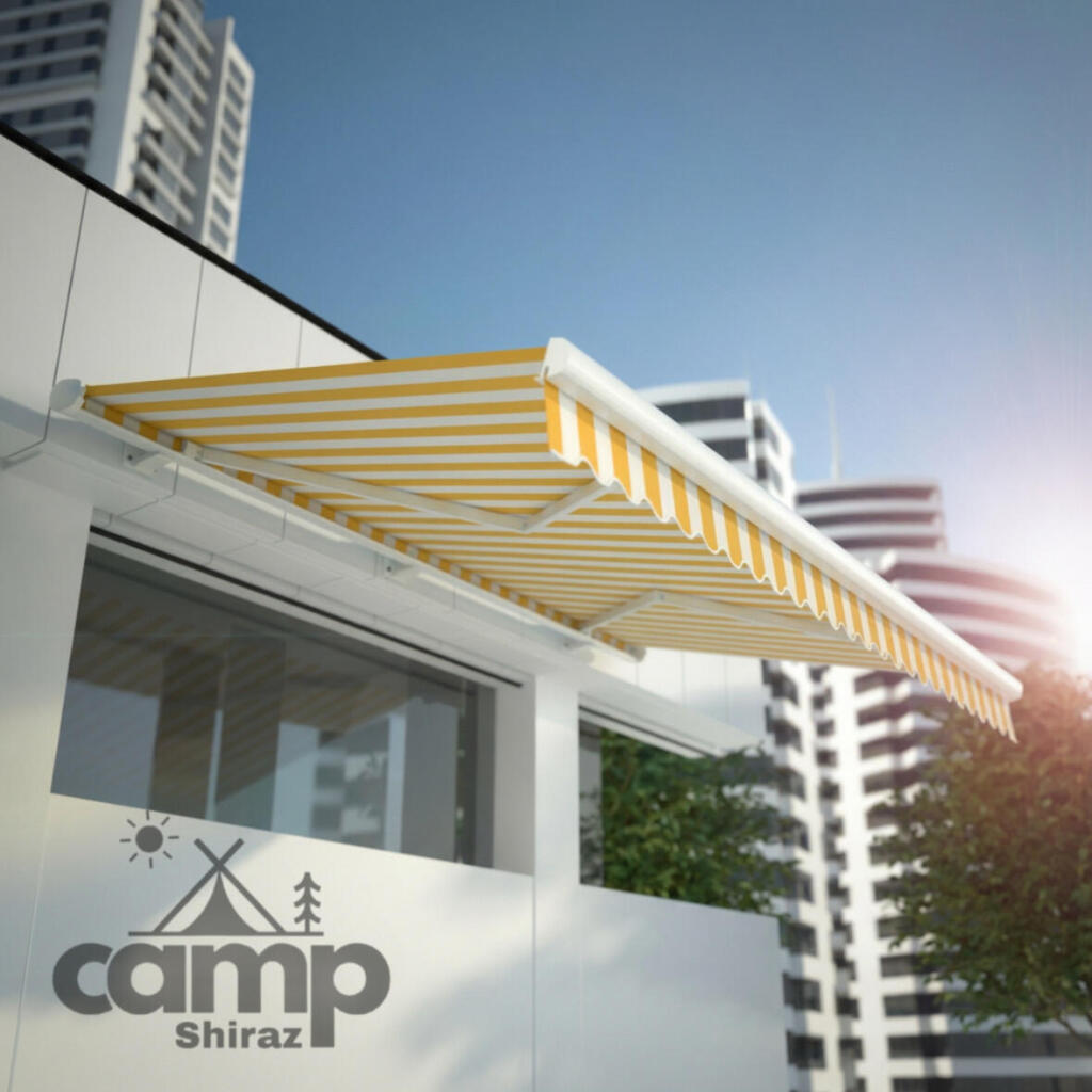 سایبان بازویی پارچه نانو | اسکلت سبک | مدل دستی